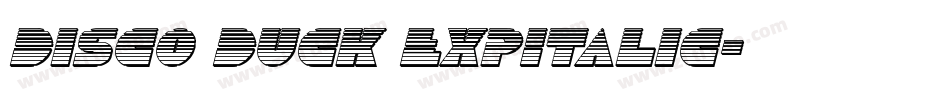 Disco Duck ExpItalic字体转换